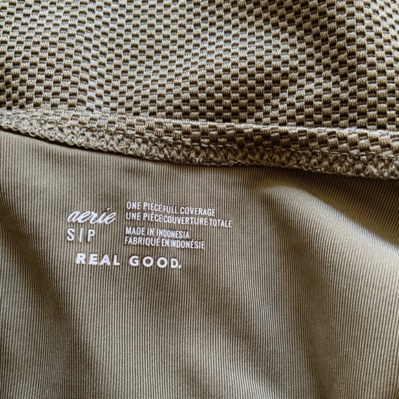 Olive Cut Out One Piece Swimsuit - Picture 9 of 10